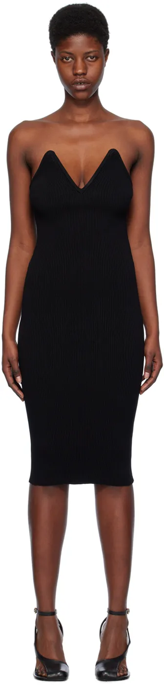 V-Neck Strapless Dress