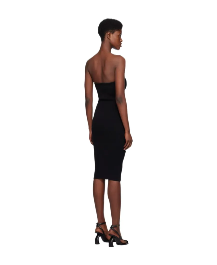 V-Neck Strapless Dress