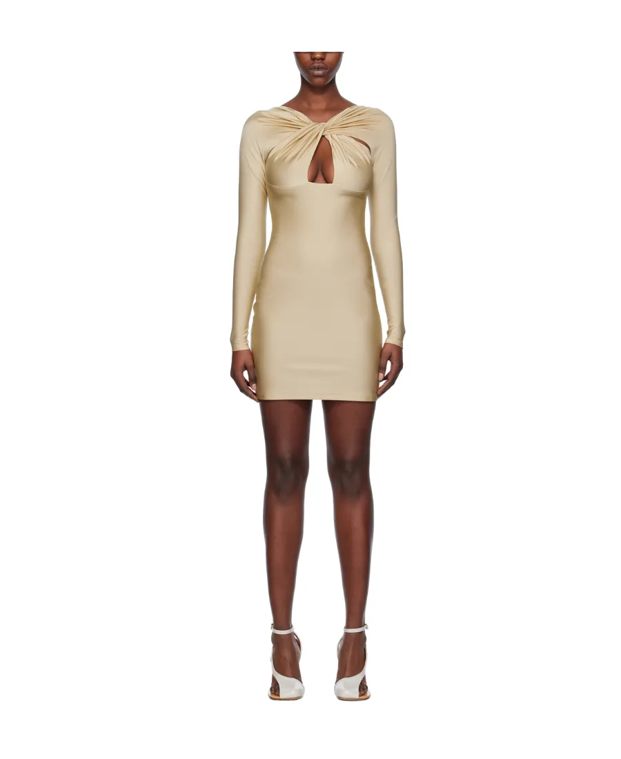 Twist Detailed Cut-Out Dress