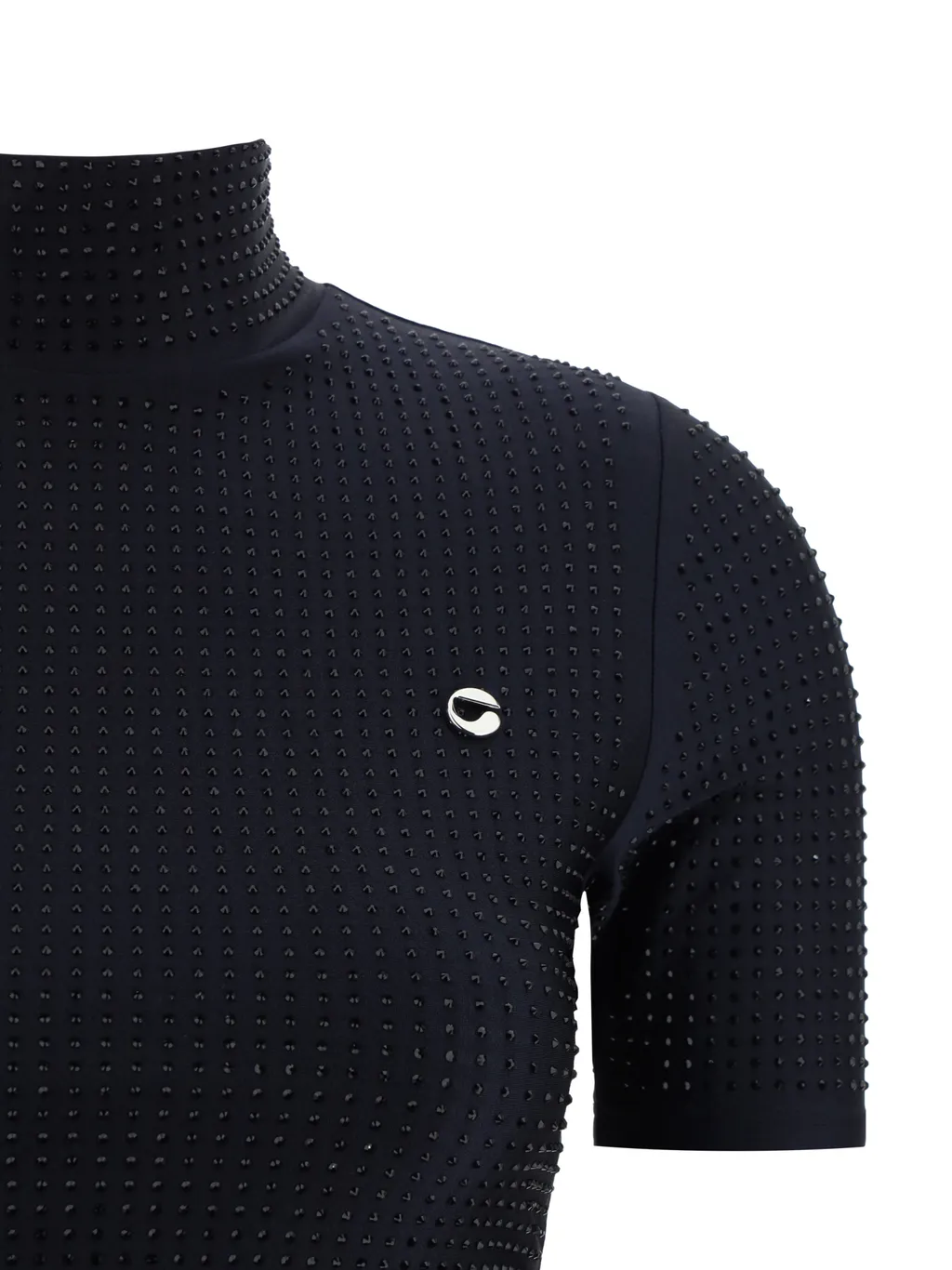 Embellished Turtleneck Top