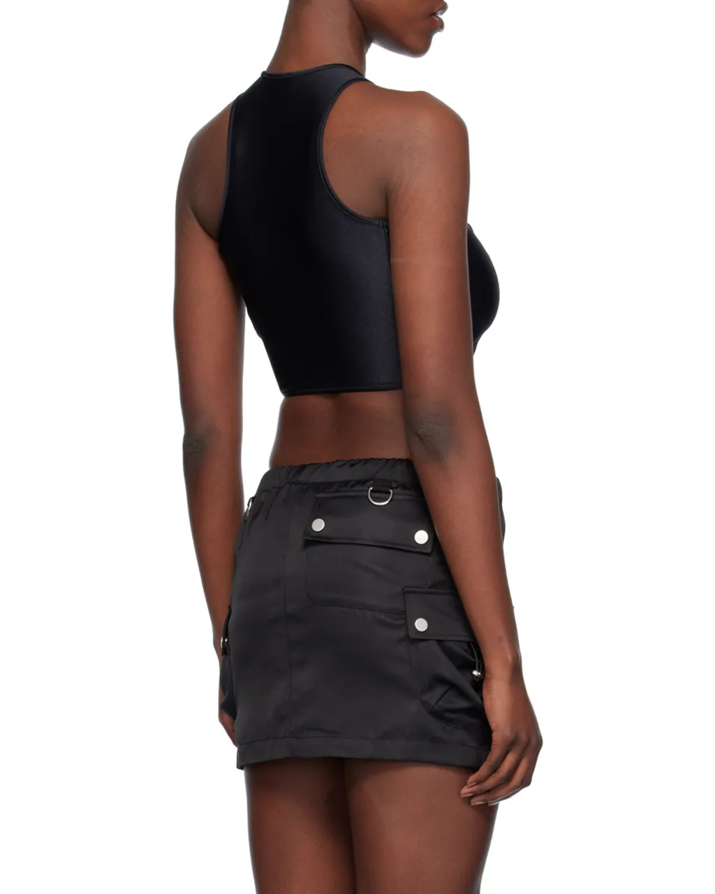 V-Neck Pleated Vest