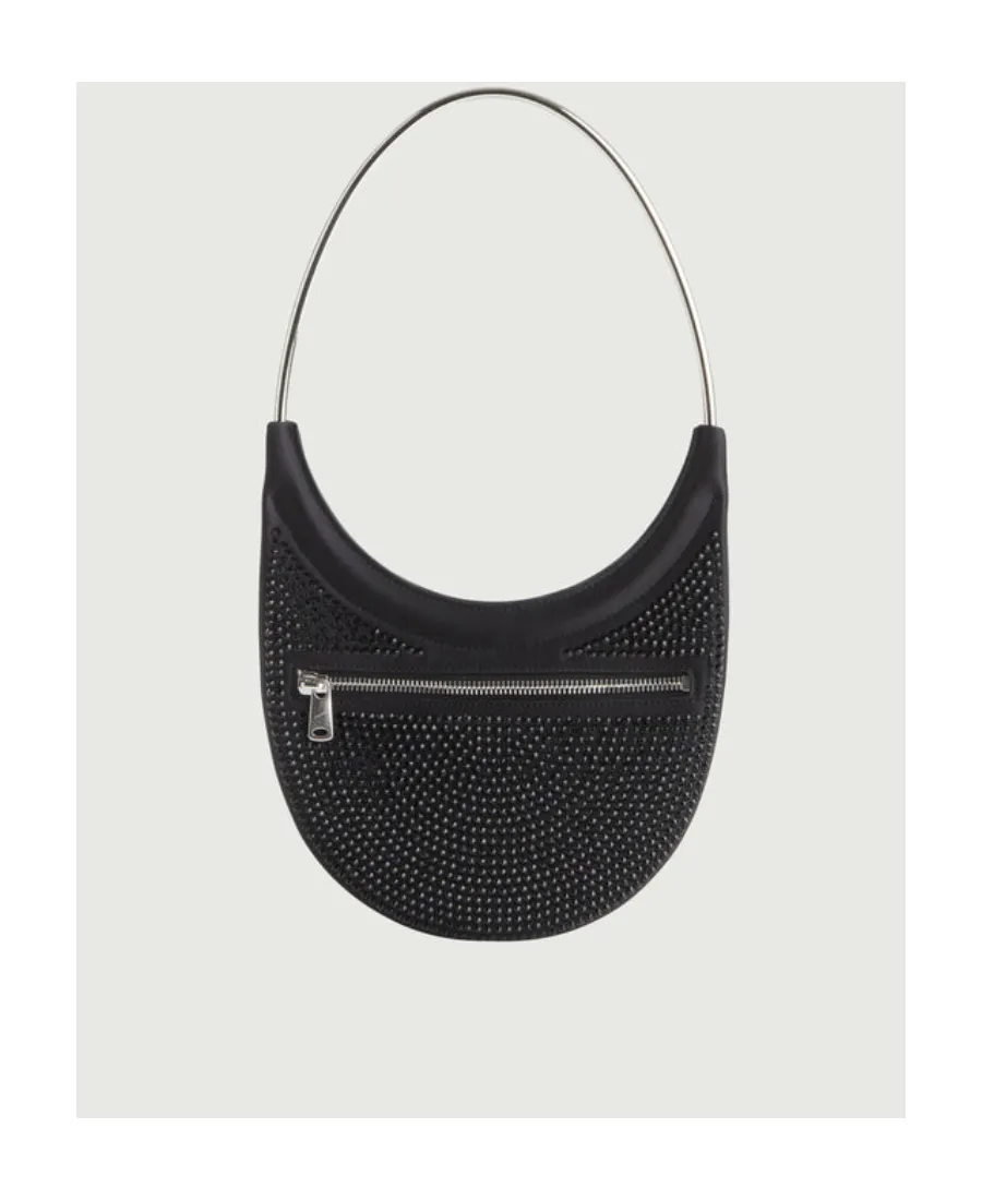 Ring Swipe Embellished Zip-Up Tote Bag
