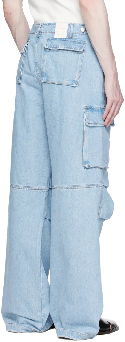Denim Cargo Trousers