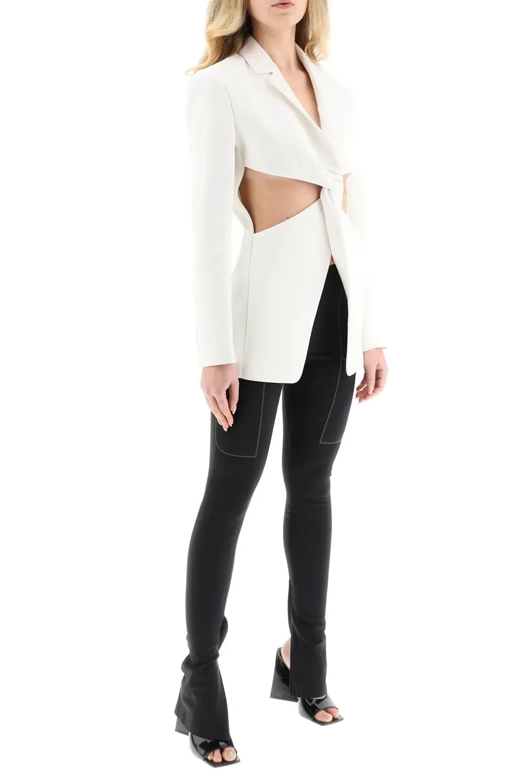 Stretch-Design Slit Leggings
