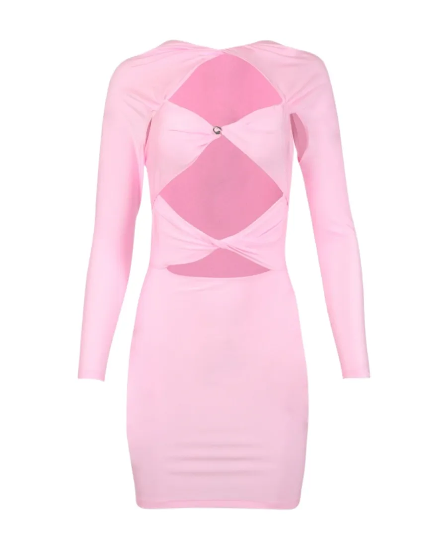 Cut-Out Detail Mini Dress