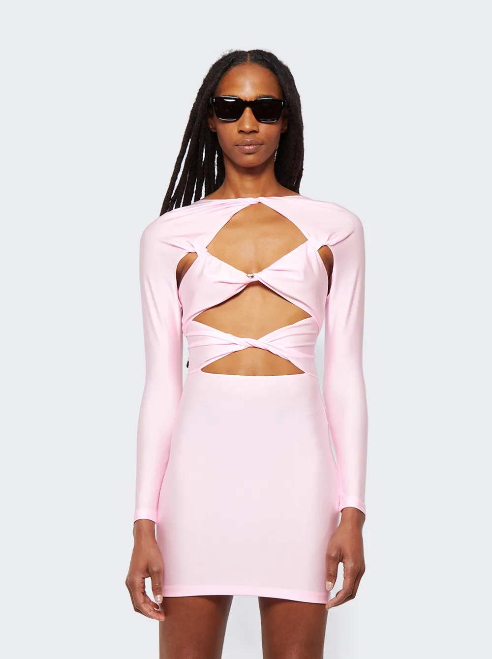 Cut-Out Detail Mini Dress