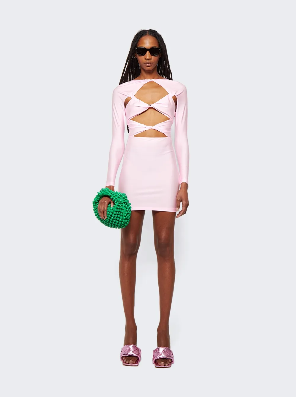 Cut-Out Detail Mini Dress