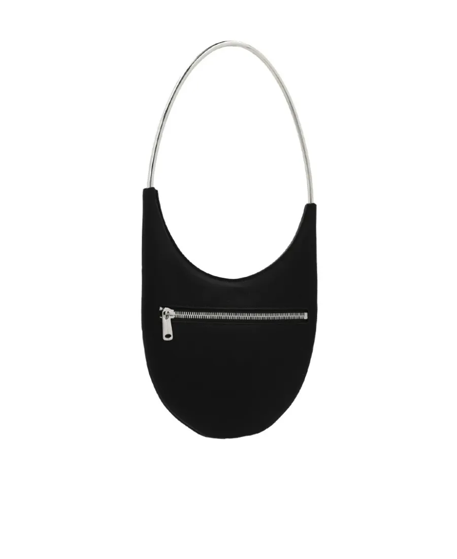 Ring Swipe Logo Plaque Embellished Shoulder Bag