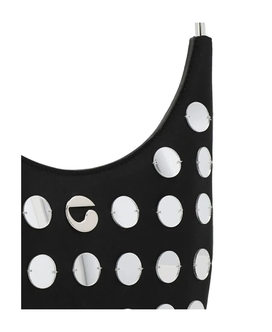 Ring Swipe Logo Plaque Embellished Shoulder Bag
