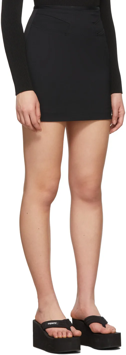 Trompe L'oeil Pocket Fitted Mini Skirt