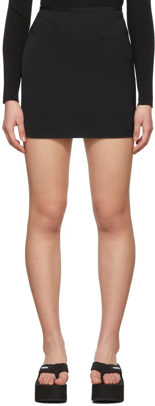 Trompe L'oeil Pocket Fitted Mini Skirt