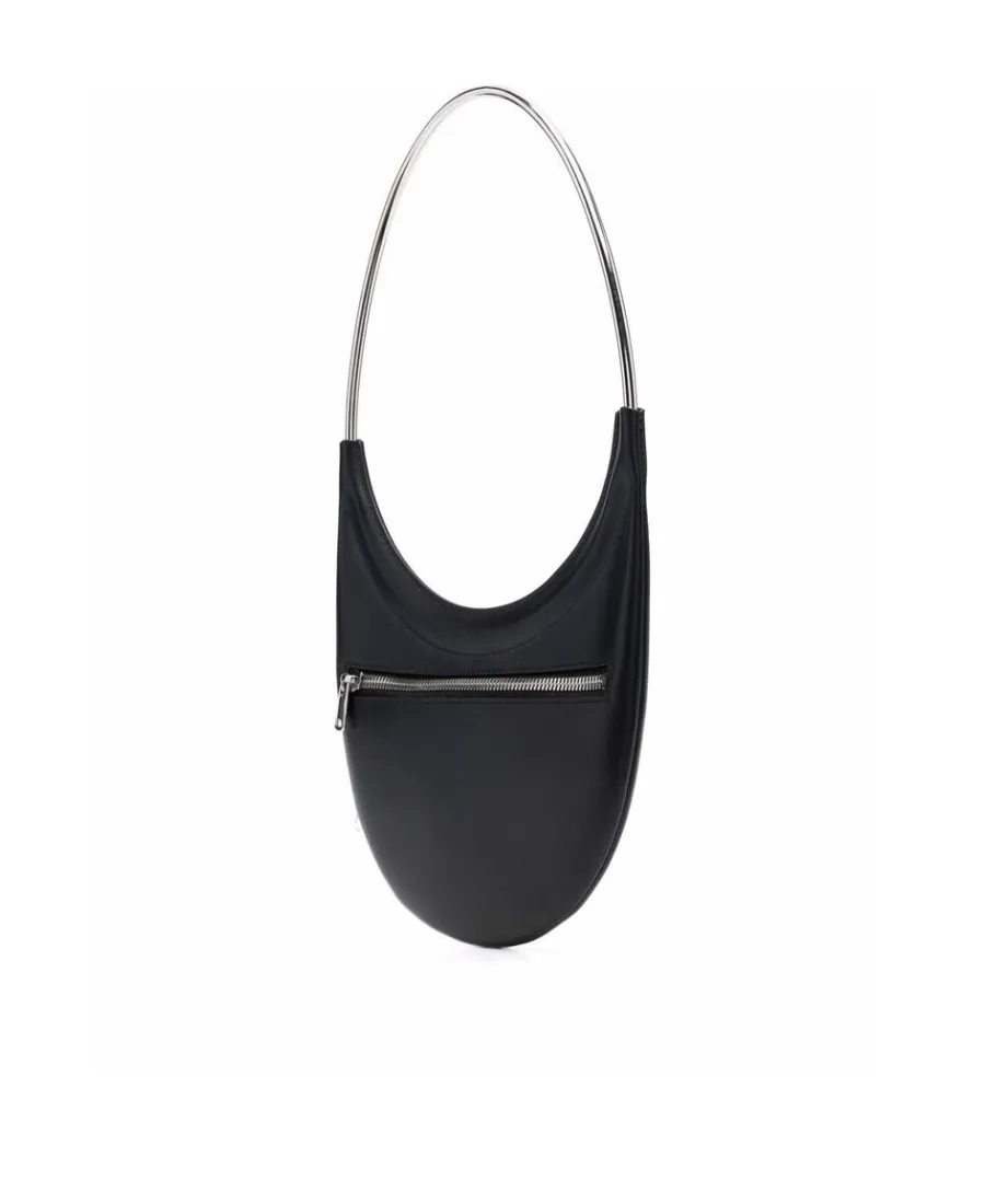 Ring Swipe Leather Tote Bag