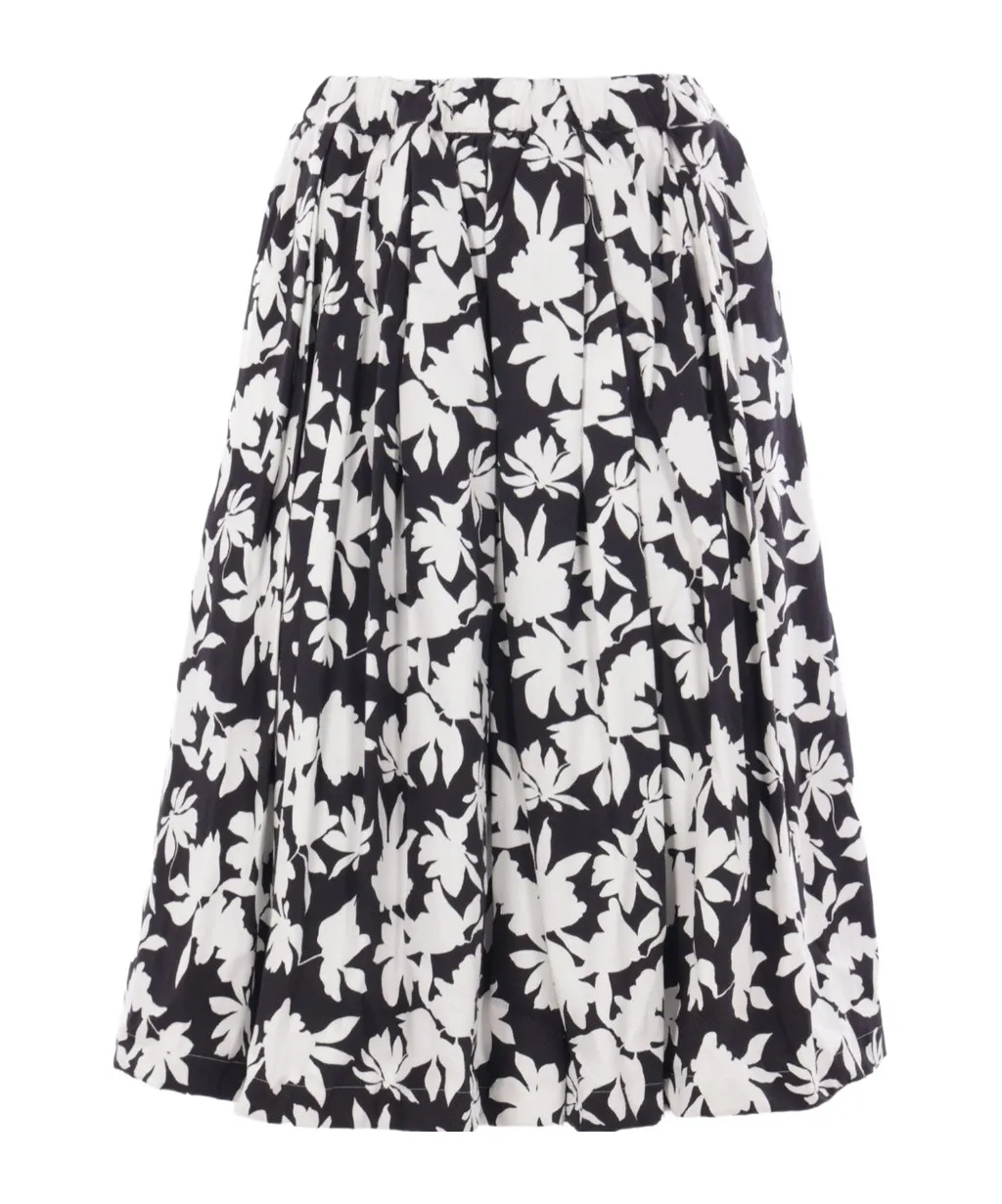 All-Over Floral Printed Skirt