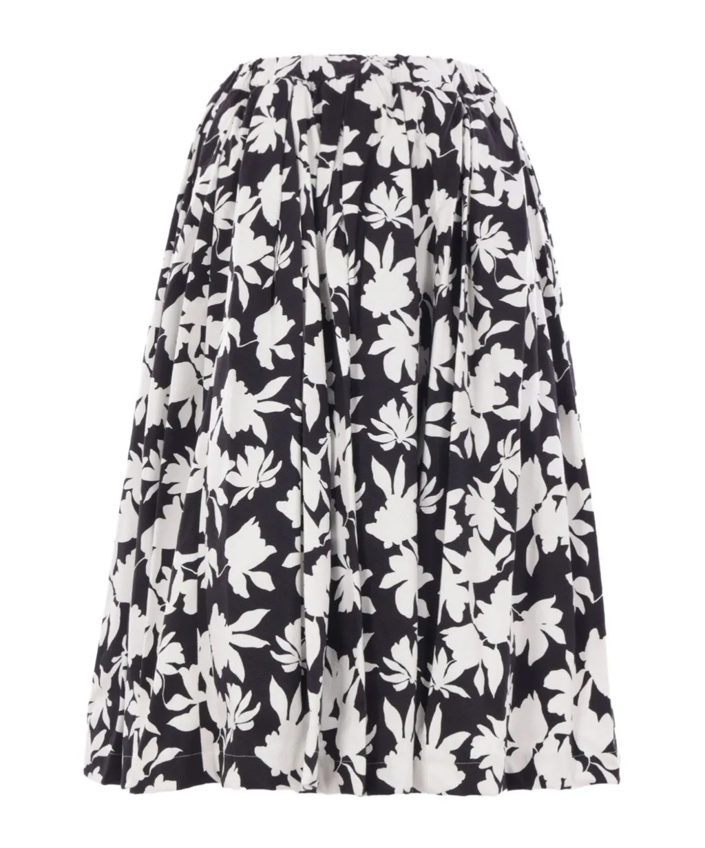 All-Over Floral Printed Skirt