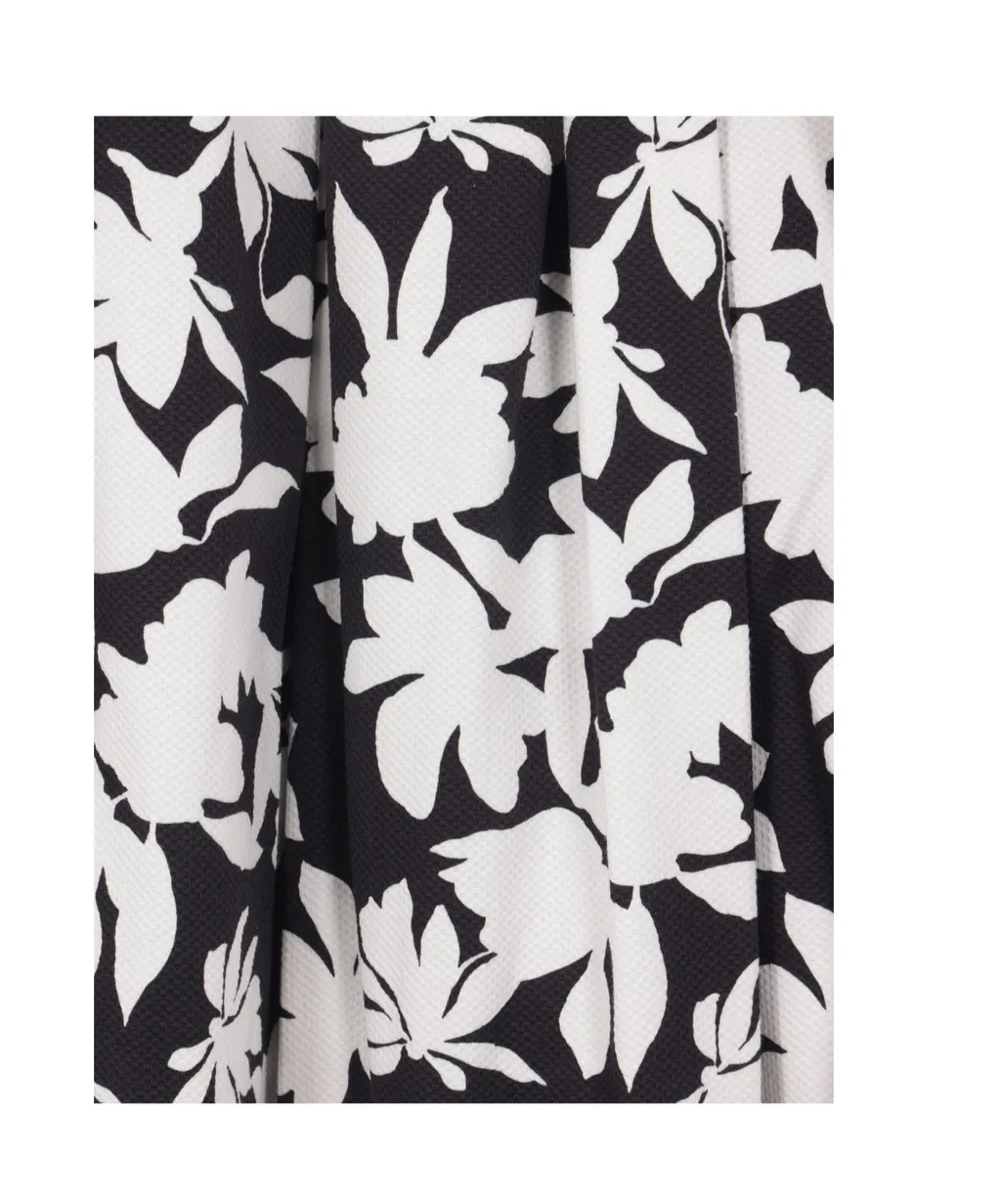 All-Over Floral Printed Skirt