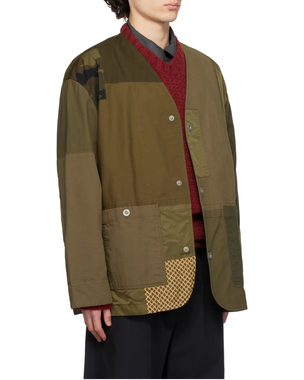 V-Neck Long-Sleeved Casual Jacket