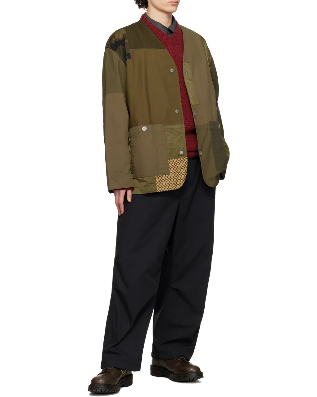 V-Neck Long-Sleeved Casual Jacket