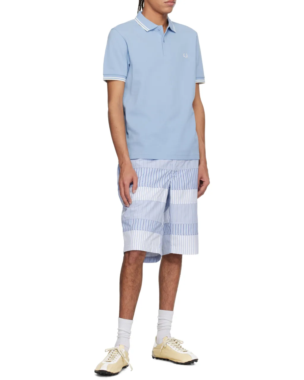 Yarn Dyed Stripe Poplin Shorts