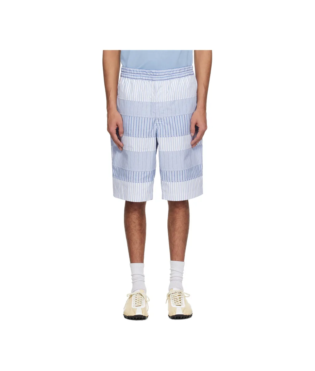 Yarn Dyed Stripe Poplin Shorts