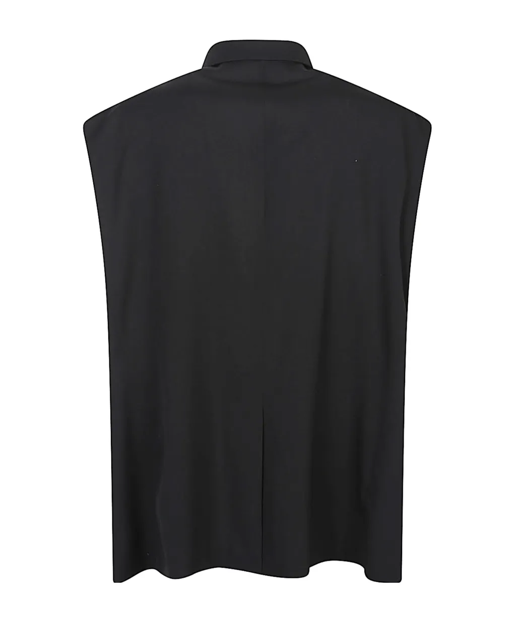 Lapel Sleeveless Casual Jacket