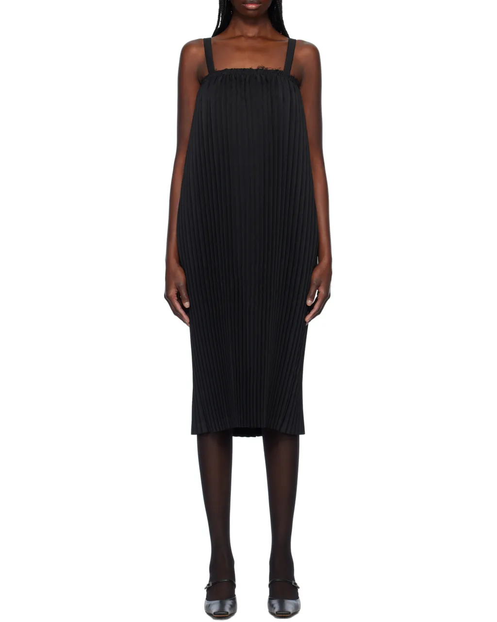 Gabardine Midi Dress