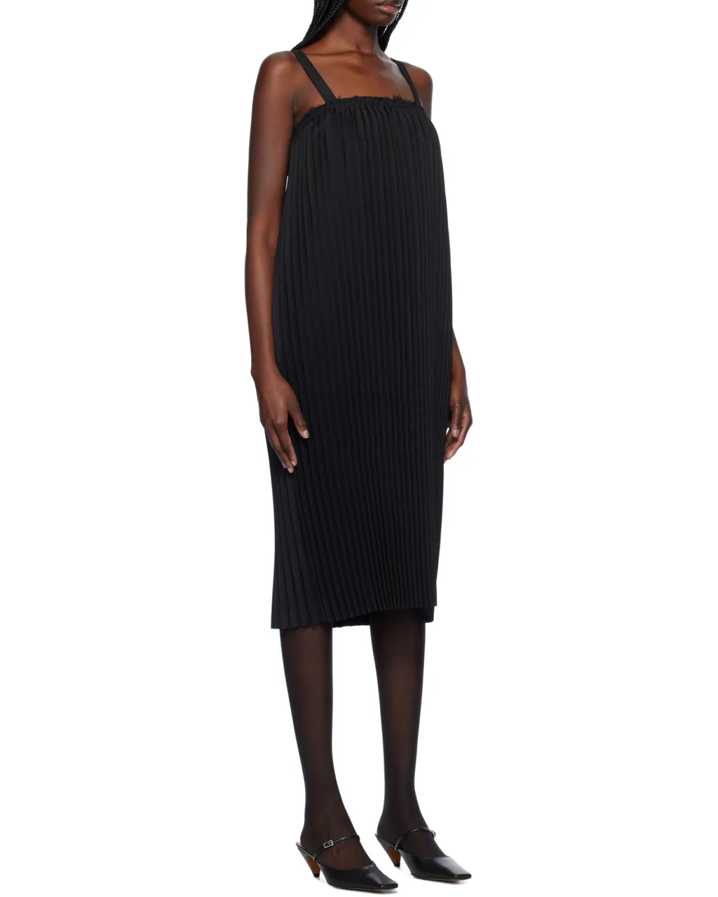 Gabardine Midi Dress