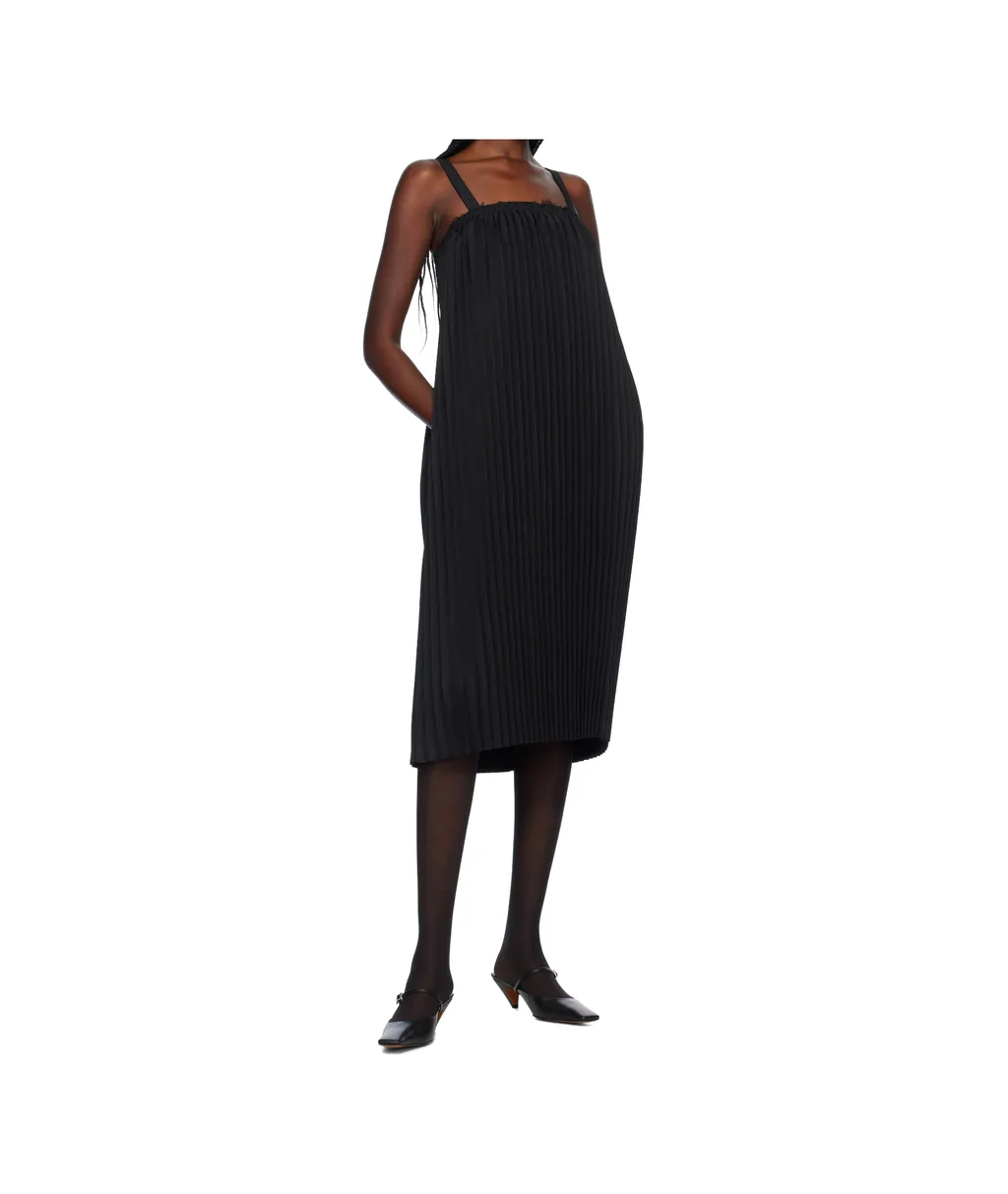 Gabardine Midi Dress
