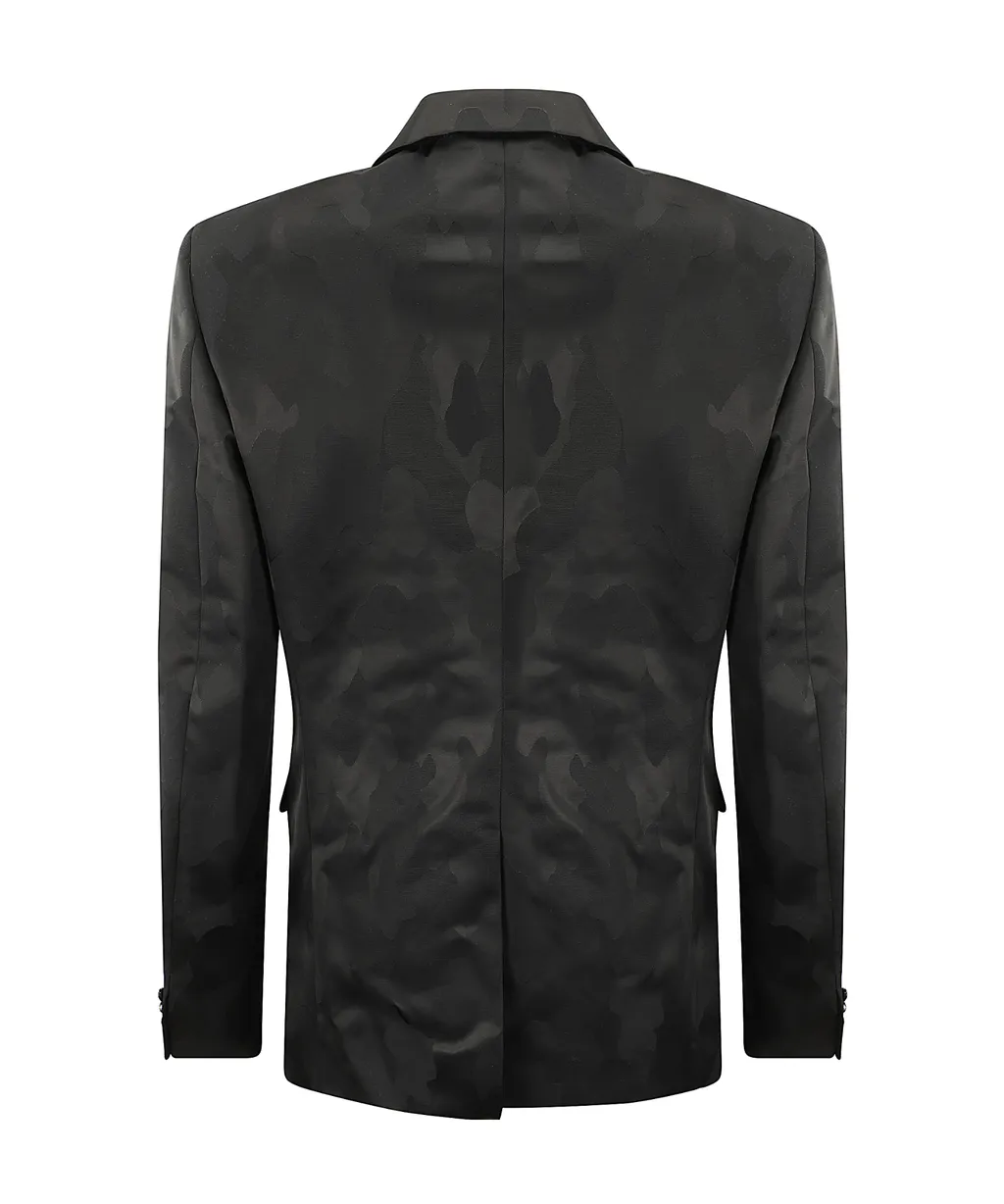 Camouflage Pattern Single-Breasted Jacket