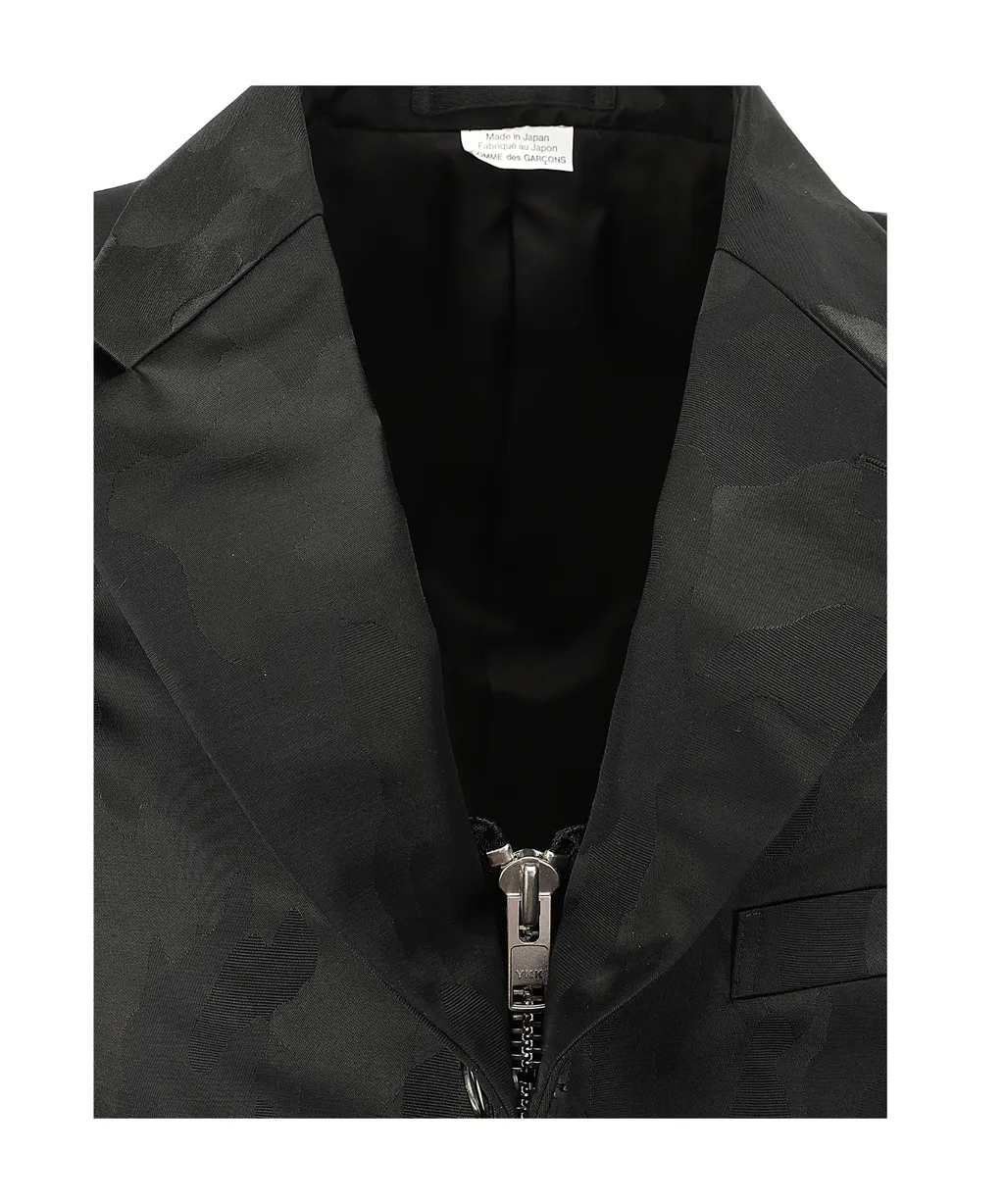 Camouflage Pattern Single-Breasted Jacket