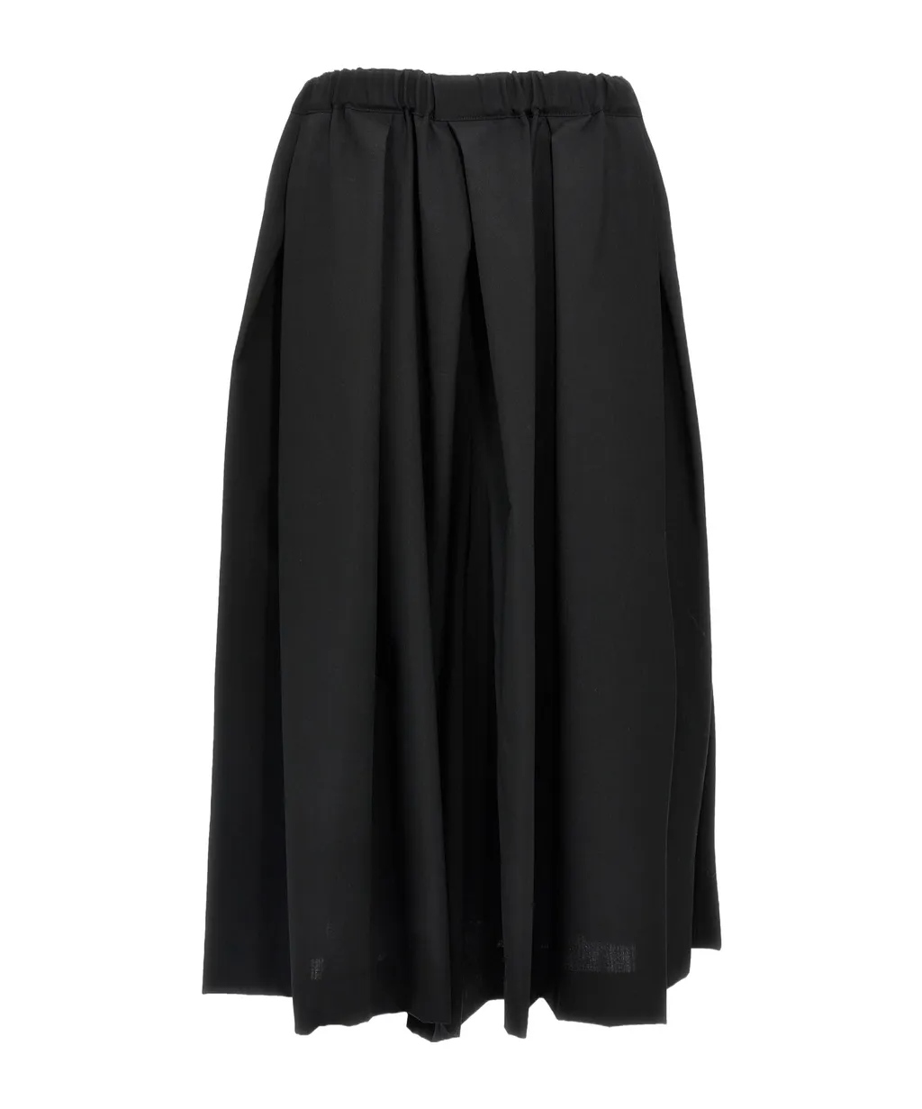 Wide Leg Pleated Trousers