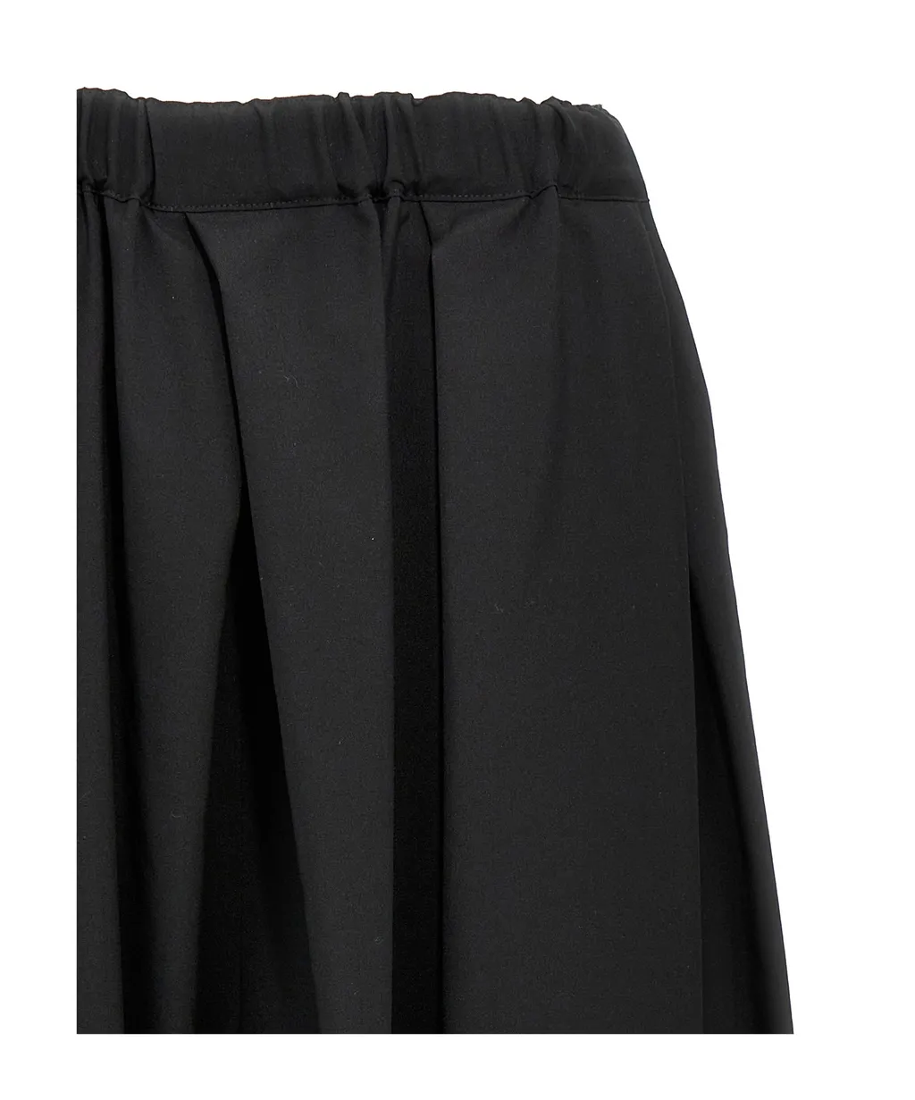 Wide Leg Pleated Trousers