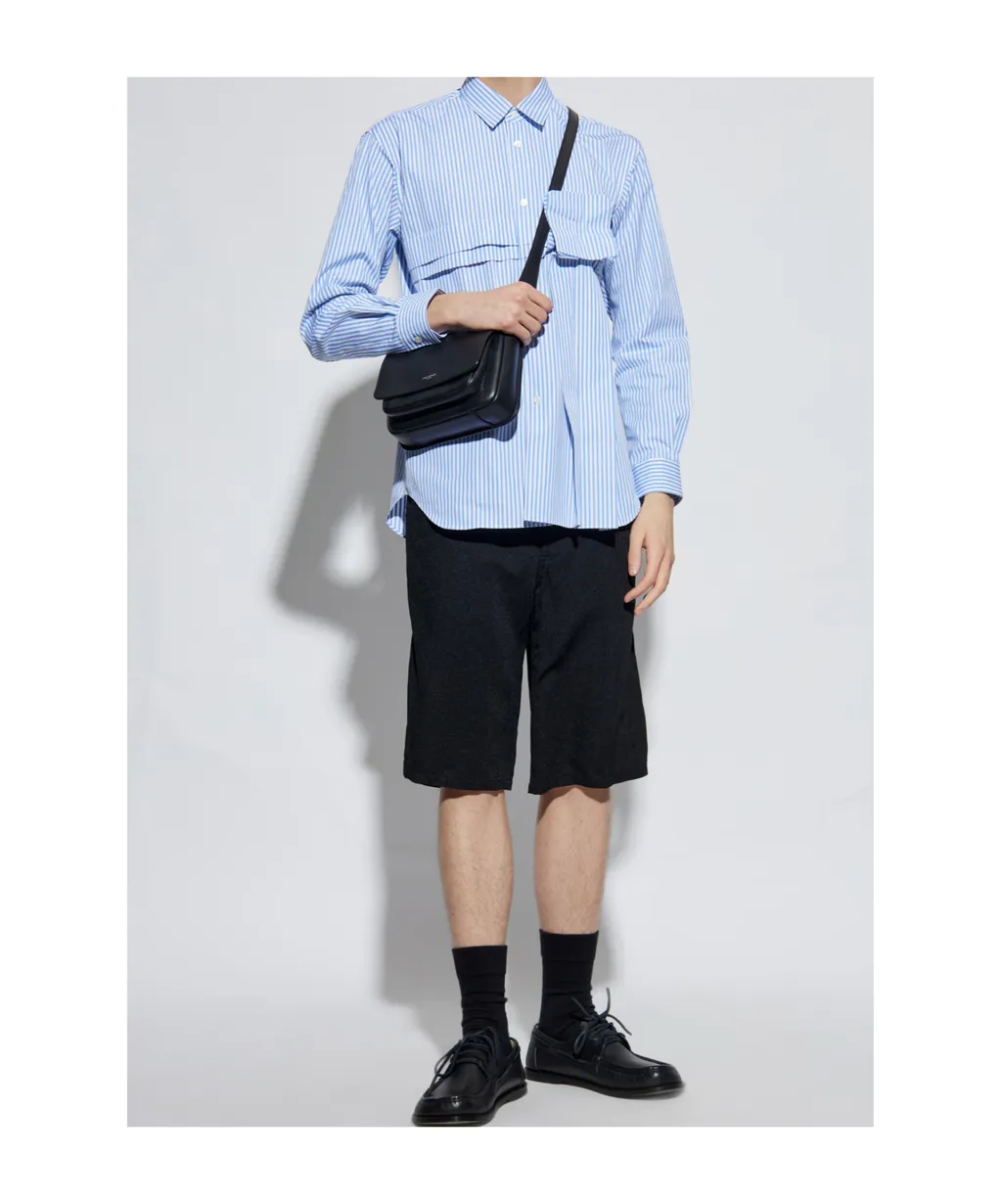 Shirt Wide-Leg Shorts