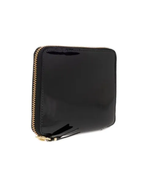 Wallet Patent Polka Dot Zipped Wallet
