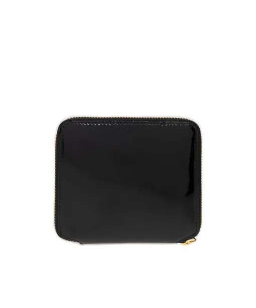 Wallet Patent Polka Dot Zipped Wallet