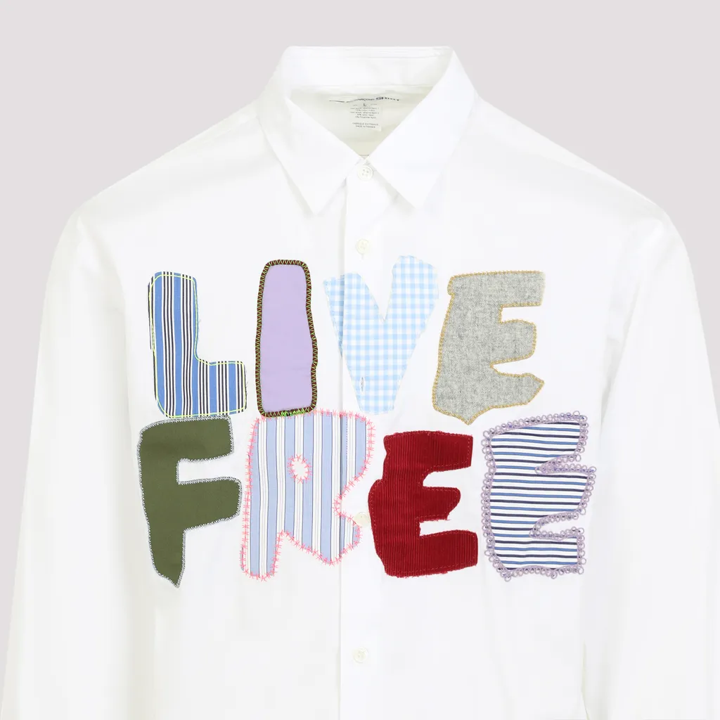Shirt Live Free Patch Long-Sleeved Shirt