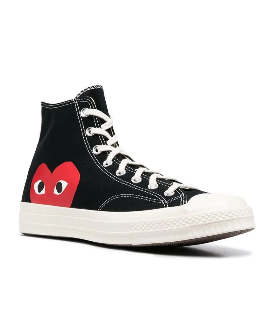 Lace-Up High-Top Canvas Shoes