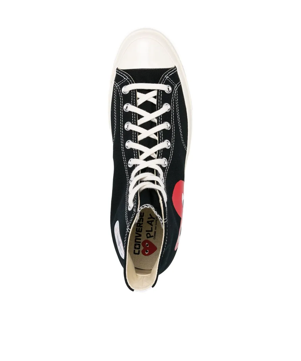 Lace-Up High-Top Canvas Shoes