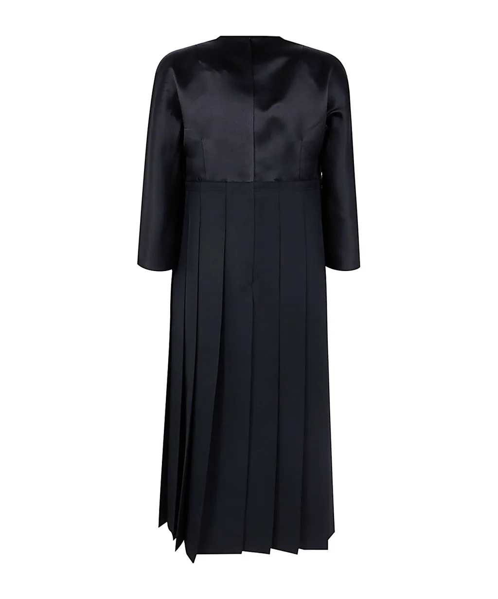Pleated Midi Dress