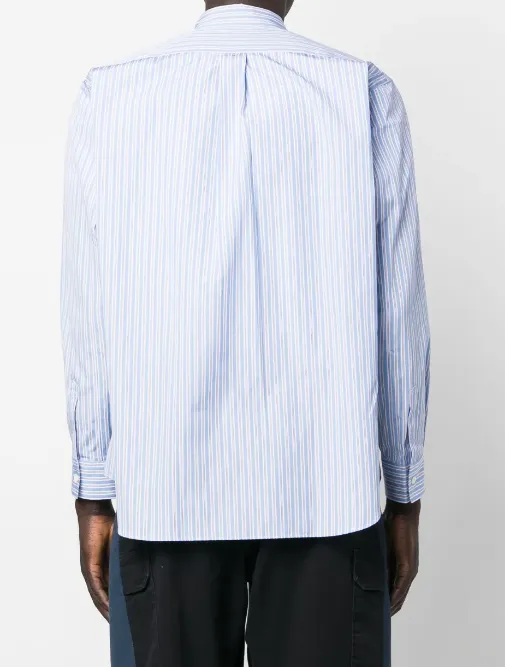 Vertical-Striped Cotton Shirt