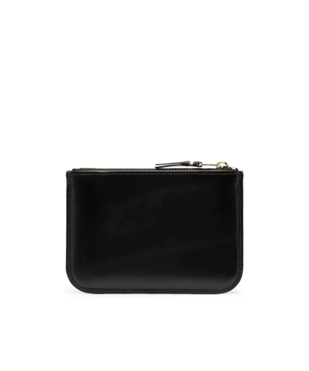 Logo-Stamp Leather Coin Purse