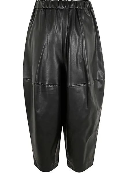 Pleated Tapered Leg Trousers