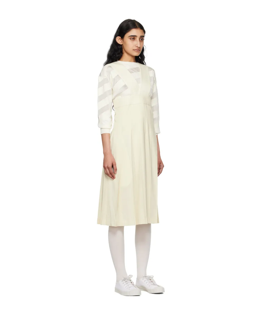 Pleated Mid-Length Dress
