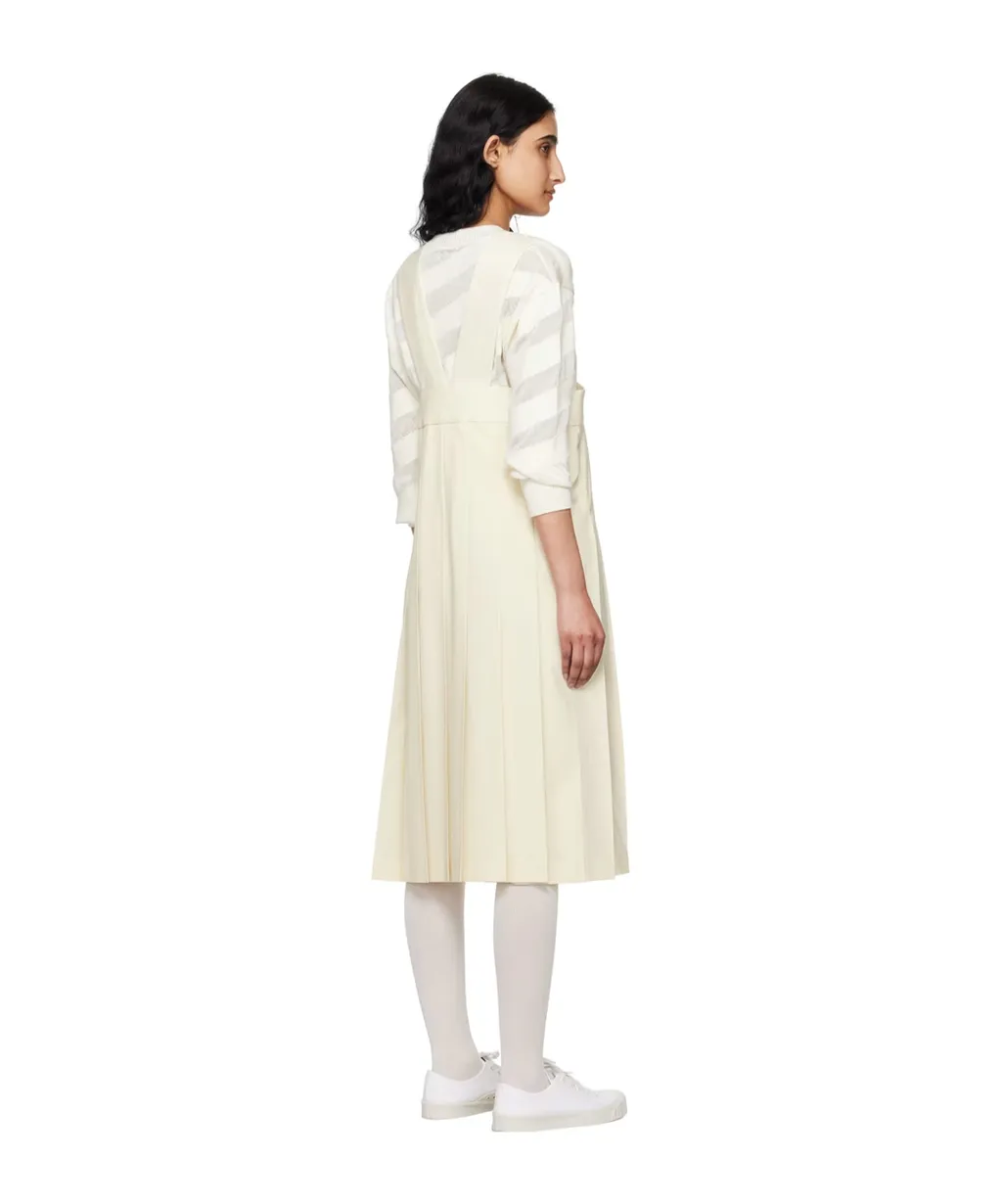 Pleated Mid-Length Dress
