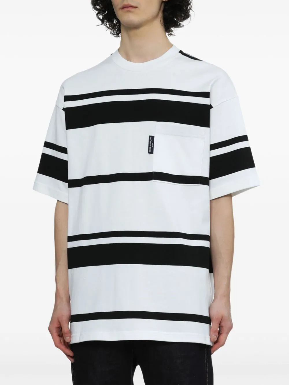 Open-Necked Black Shirt