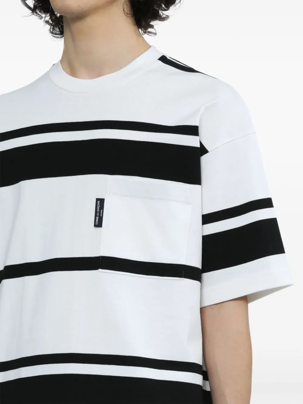Open-Necked Black Shirt
