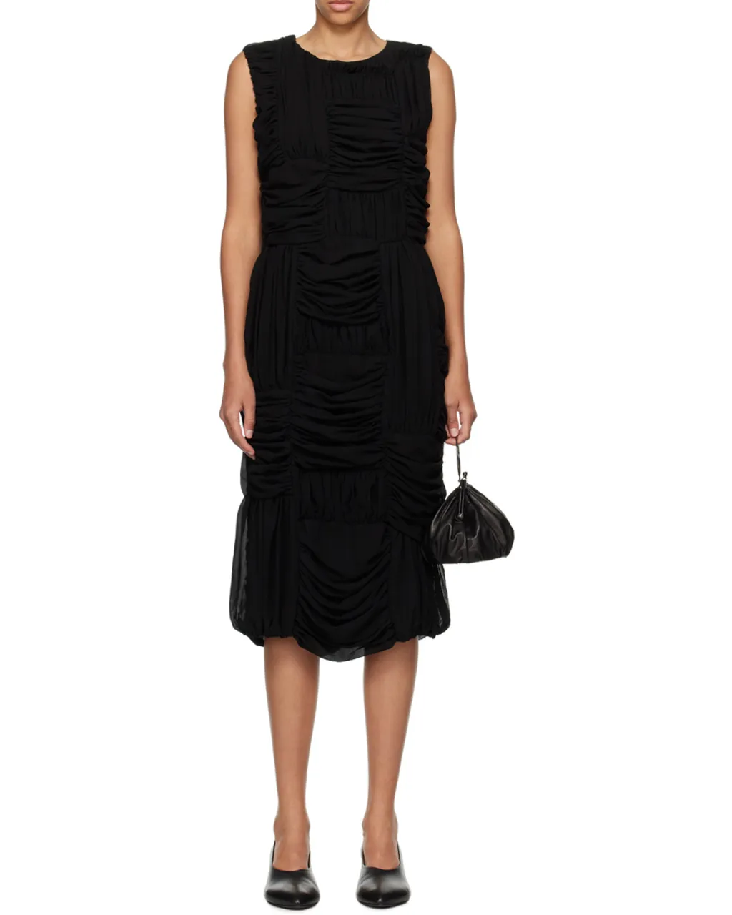 Pulled Round Neck Dress