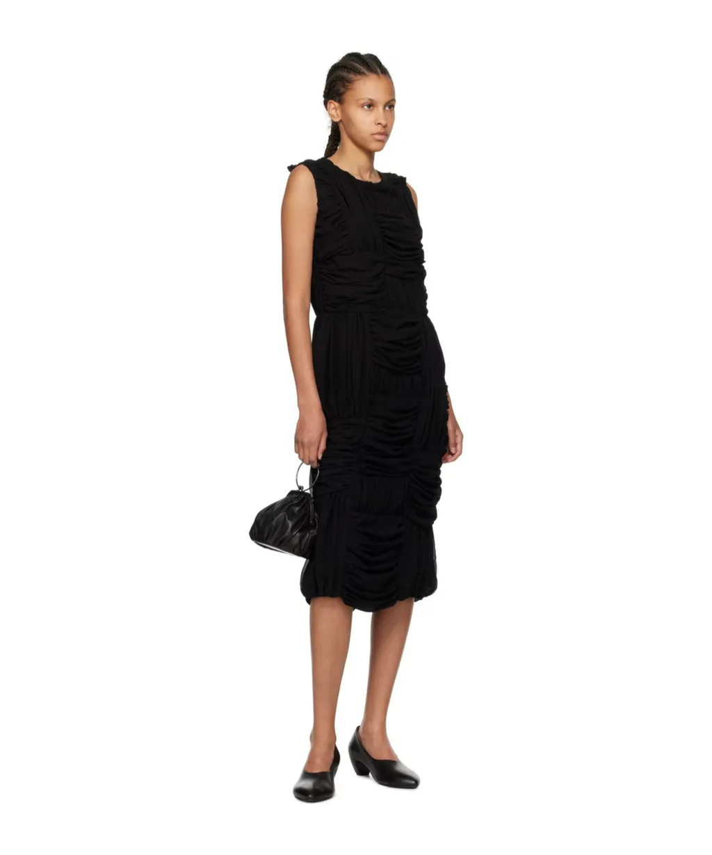 Pulled Round Neck Dress