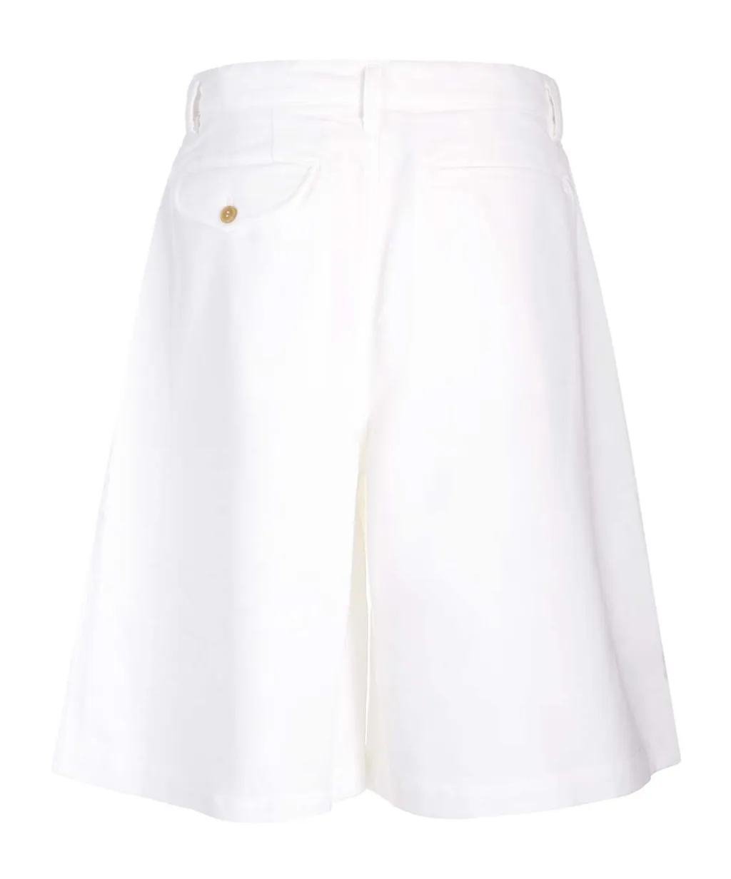 Shirt Knee-Length Twill Shorts