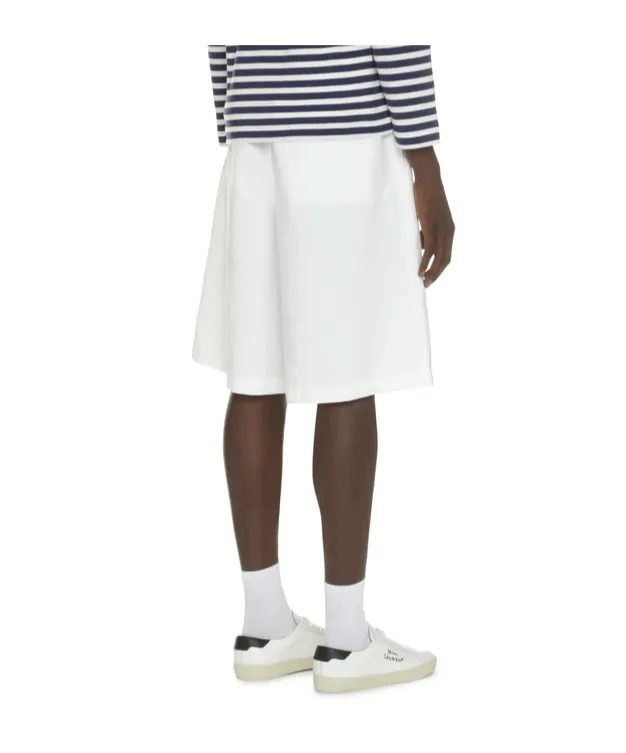 Shirt Knee-Length Twill Shorts