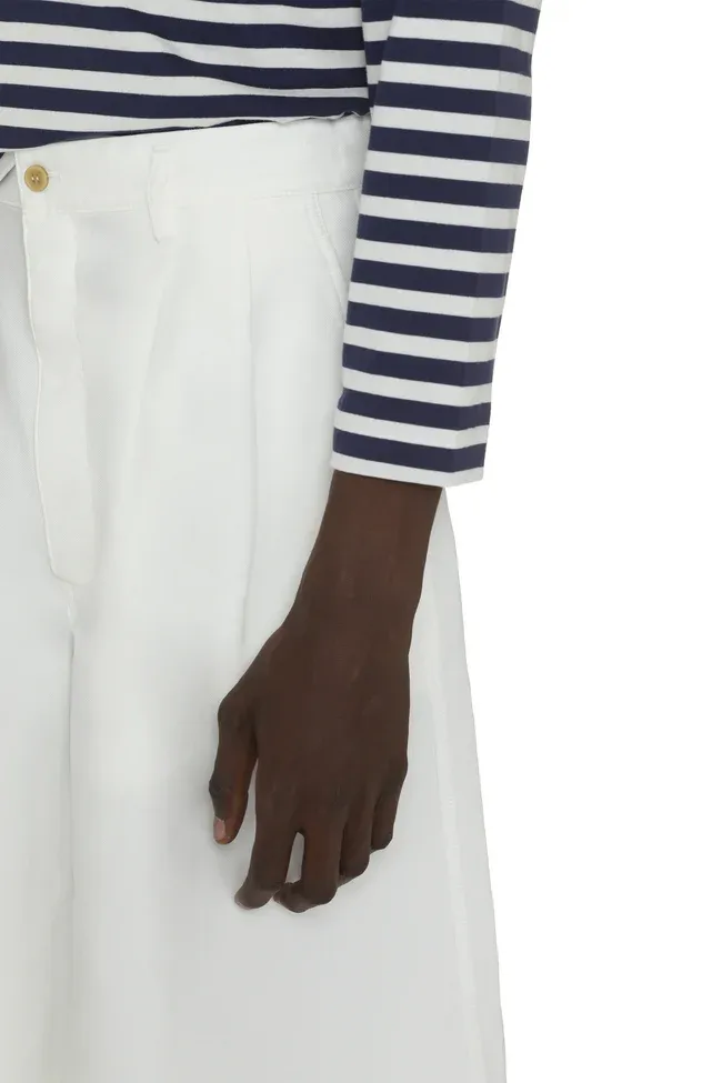 Shirt Knee-Length Twill Shorts
